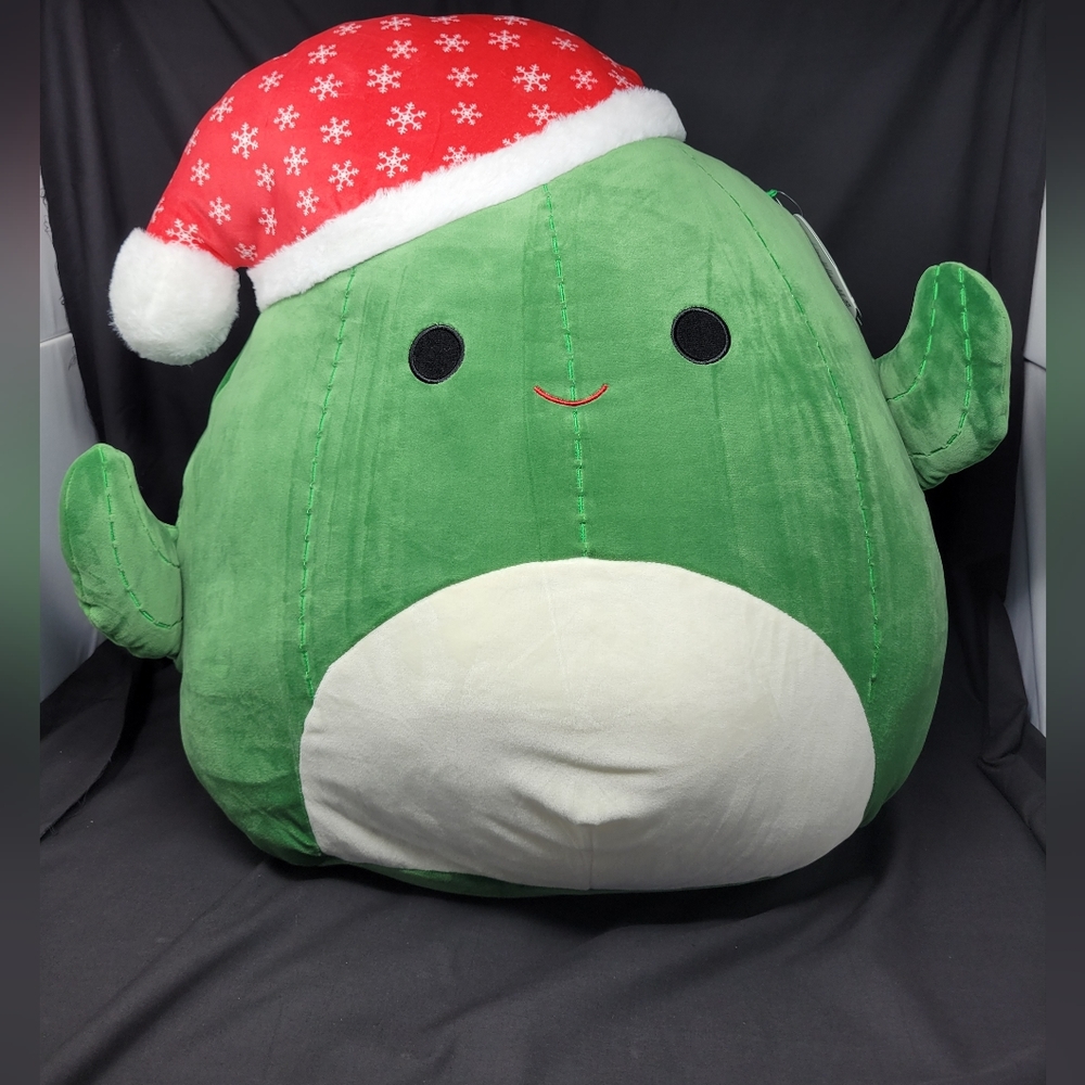 Squishmallow 20" Stu The Cactus Large Christmas Holiday Hat